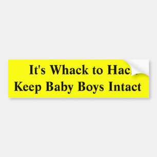 Es ist Whack zu intakten HackKeep Babys Autoaufkleber