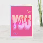 Es ist wichtig, den Brustkrebs zu stärken Karte (Vorderseite)