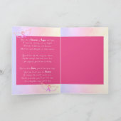 Es ist wichtig, den Brustkrebs zu stärken Karte (Innenseite)