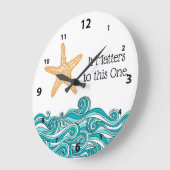 Es ist wichtig für diesen einen Starfish Große Wanduhr (Winkel)