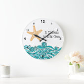 Es ist wichtig für diesen einen Starfish Große Wanduhr (Zuhause)
