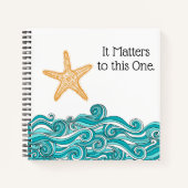 Es ist wichtig für diesen einen Starfish Notizbuch (Vorderseite)