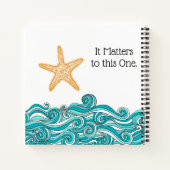 Es ist wichtig für diesen einen Starfish Notizbuch (Rückseite)