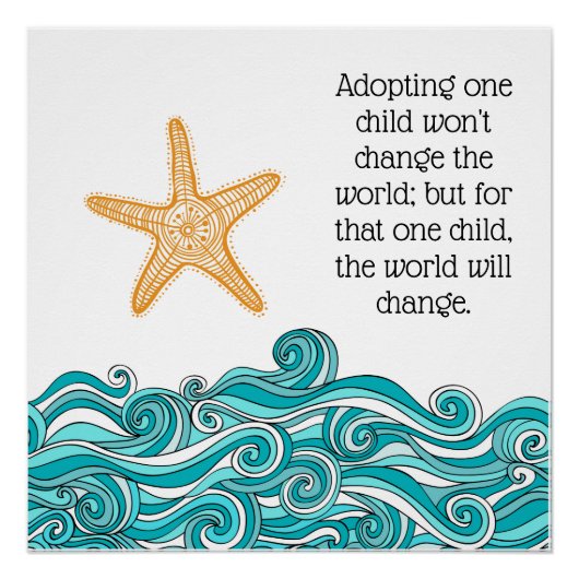 Es ist wichtig für diesen einen Starfish Poster (Vorderseite)