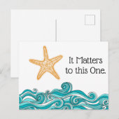 Es ist wichtig für diesen einen Starfish Postkarte (Vorne/Hinten)