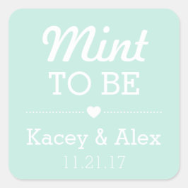 Es ist wichtig, Gastgeschenke Hochzeiten von Aufkl Quadratischer Aufkleber