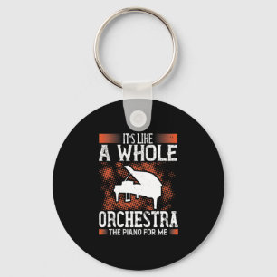 Es ist wie ein ganzes Orchester, das Klavier für m Schlüsselanhänger