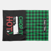 Es ist wie ein heißer, roter und grüner Cooking Ch Geschirrtuch (Horizontal)