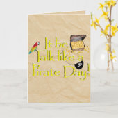 Es ist wie ein Piratentag! Karte (Gelbe Blume)