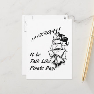 Es ist wie ein Piratentag Postkarte