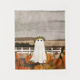 Es ist wieder ein Geist im Kürbisgepäck Wandteppich