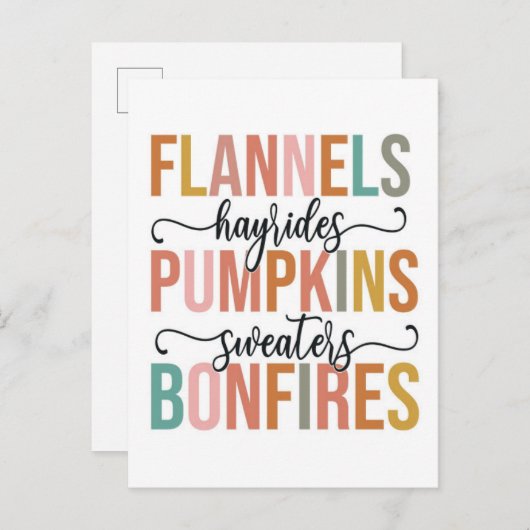 Es ist wieder Fall Postkarte (Vorne/Hinten)