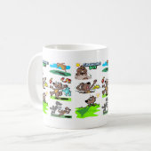 "ES IST WIEDER GROUNDHOG TAG!" KAFFEETASSE (Vorderseite Links)