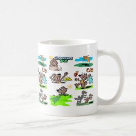 "ES IST WIEDER GROUNDHOG TAG!" KAFFEETASSE