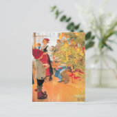 Es ist wieder Weihnachten - Junge, der Bäume betra (Stehend Vorderseite)