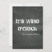 Es ist Wine O'Clock Einladung (Vorderseite)