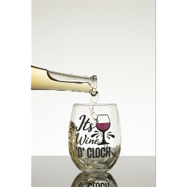 Es ist Wine O'Clock Weinglas Set Weinglas Ohne Stiel