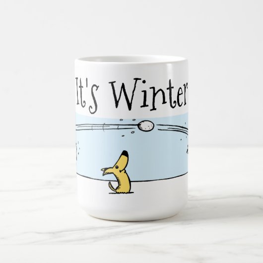 Es ist Winter Kaffeetasse (Mittel)