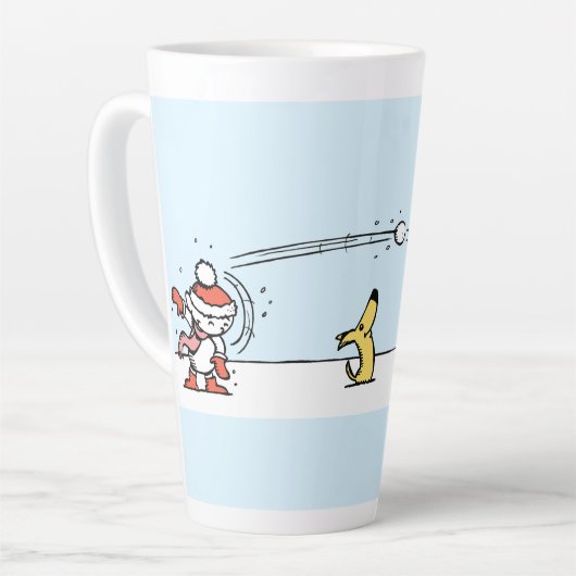 Es ist Winter Latte Tasse (Linke Ecke)