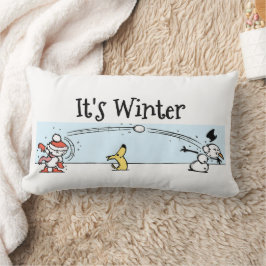 Es ist Winter Lendenkissen