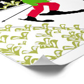 ES IST WINTER - MEINER MEINUNG NACH SKIEN. POSTER (Ecke)