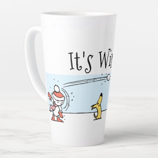 Es ist Winter Milchtasse (Linke Ecke)