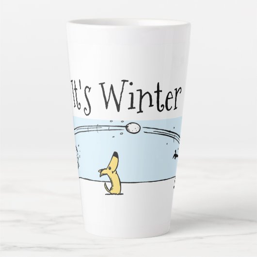 Es ist Winter Milchtasse (Vorderseite)