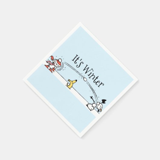 Es ist Winter Serviette (Ecke)