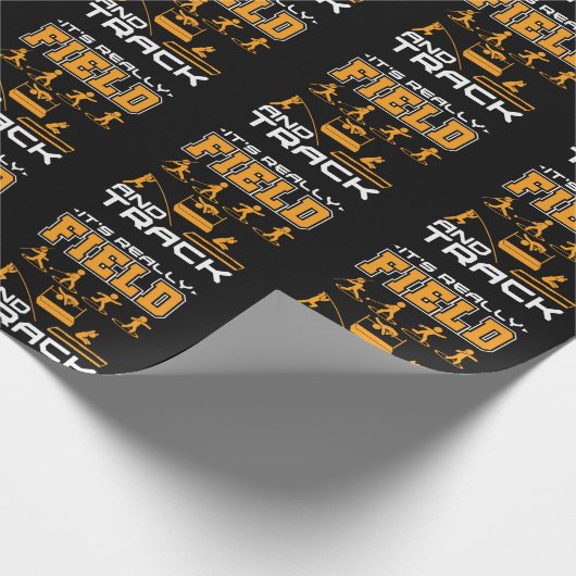 Es ist wirklich Field and Track Thrower Jumper Geschenkpapier (Ecke)