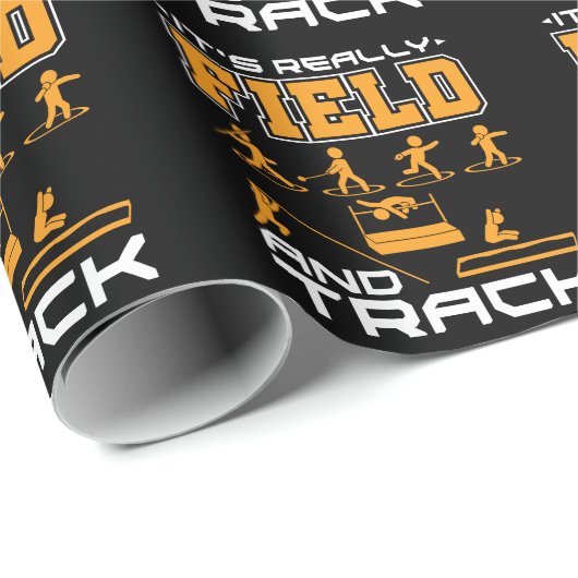 Es ist wirklich Field and Track Thrower Jumper Geschenkpapier (Rolleneckpunkt)