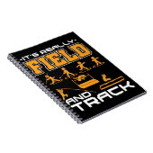 Es ist wirklich Field and Track Thrower Jumper T-S Notizblock (Rechte Seite)
