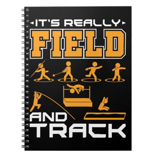 Es ist wirklich Field and Track Thrower Jumper T-S Notizblock (Vorderseite)