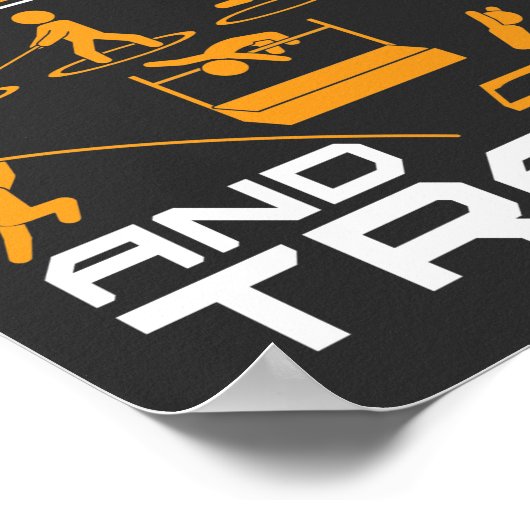 Es ist wirklich Field and Track Thrower Jumper T-S Poster (Ecke)