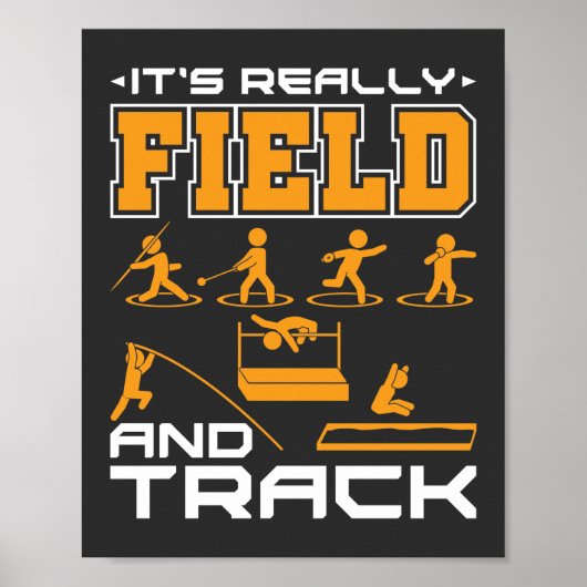 Es ist wirklich Field and Track Thrower Jumper T-S Poster (Vorne)
