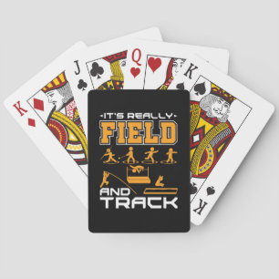 Es ist wirklich Field and Track Thrower Jumper T-S Spielkarten