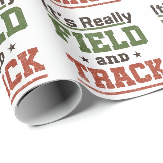 Es ist wirklich Field und Track Funny Athlete Geschenkpapier (Rolleneckpunkt)