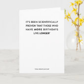 Es ist Wissenschaft: Mehr Geburtstage, Karte (Gelbe Blume)