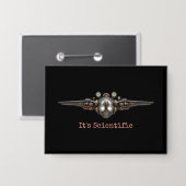 Es ist wissenschaftlich Stecknadel Button (Vorderseite/Rückseite)