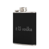 Es ist Wodka Flachmann (Links)
