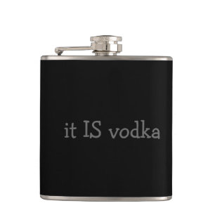 Es ist Wodka Flachmann