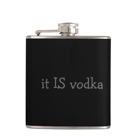 Es ist Wodka Flachmann (Vorderseite)