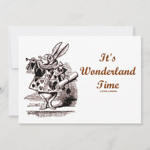 Es ist Wonderland Time White Kanbit mit Trumpet
