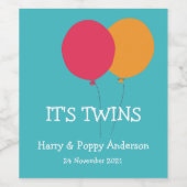 Es ist Zehn moderne Whimsical Wine Label Weinetikett (Einzelnes Label)