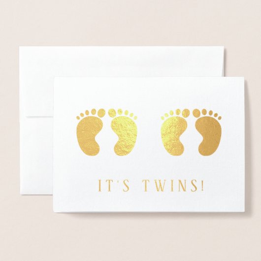 Es ist Zehn neue Baby Gold Folienkarte (Vorderseite mit Umschlag)