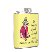 Es ist Zeit, Alkohol und Tanz auf der Tabelle zu Flachmann (Rechts)