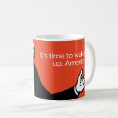 Es ist Zeit aufzuwachen, Amerika! Kaffeetasse (VorderseiteRechts)