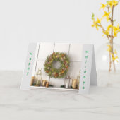 ES IST **ZEIT, CHRISTMAS ZU FEIERN** KARTE (Gelbe Blume)