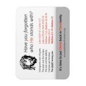 Es ist Zeit, Christus wieder ins Christentum zu br Magnet (Vertikal)