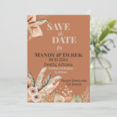 Es ist Zeit, den Termin zu sichern Save The Date (Stehend Vorderseite)