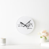 Es ist Zeit, die Cat - Funny Cat Clock Füttern Runde Wanduhr (Zuhause)